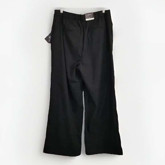 Ava & Viv Black High Rise Wide Leg Trousers Pants Size 16 - Picture 6 of 6